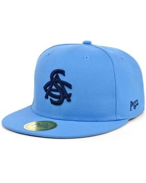 Physical Culture Smart Set Athletic Club Of Brooklyn Black Fives Fitted Hat - Blue