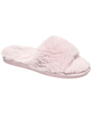 Nine West Faux Fur Slippers - Pink