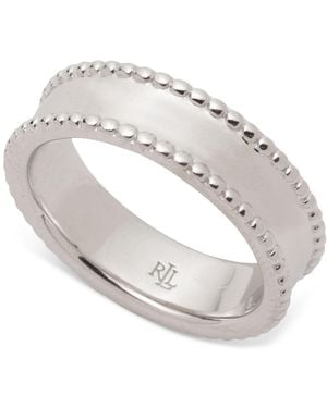 Ralph Lauren Sterling Silver Band Ring - White