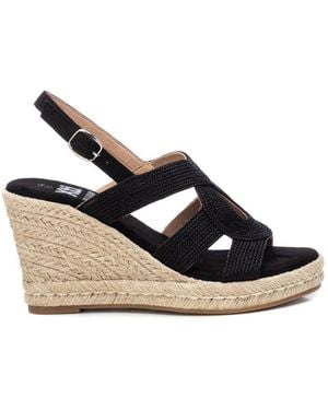 Xti Jute Wedge Sandals By - Metallic