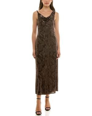Taylor Petite Sleeveless Midi Dress - Brown