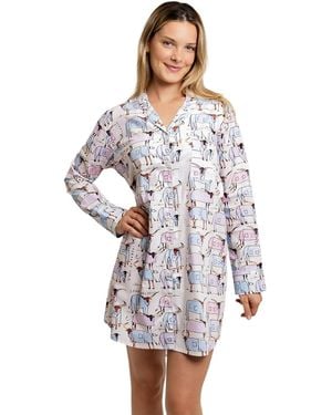Sant And Abel Skydog Wild & Free Night Shirt - Blue