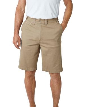 Kingsize Big & Tall 10" Flex Full-elastic Waist Chino Shorts - Natural