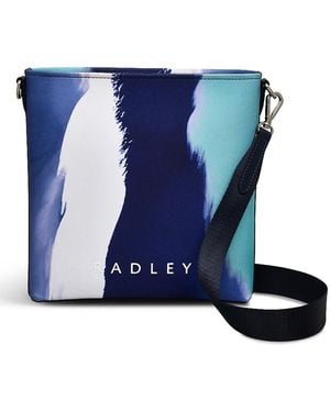 Radley Southwell Gardens Stripe Zip Top Crossbody Bag - Blue