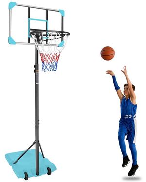Zeny Portable Basketball Goal System - Blue