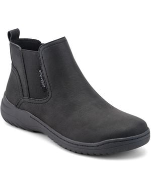 Easy Spirit Emelyn Arch Support Round-toe Booties - Black