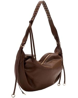 Mango Oval Shoulder Bag - Brown