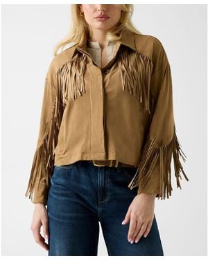 Guess Ibby Long-sleeve Fringe Jacket - Blue