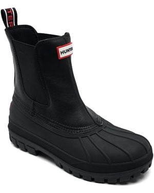 HUNTER Suffolk Insulated Waterproof Duck Boots From Finish Line - Black
