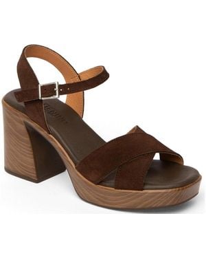 Menina Step Lena Heeled Sandal - Brown