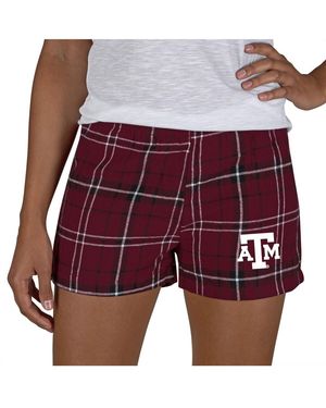 Concepts Sport Maroon/black Texas A&m aggies Ultimate Flannel Shorts - Red