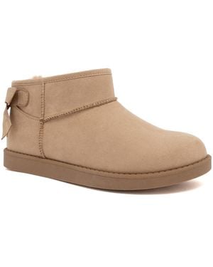 Juicy Couture Kelsey Round-toe Ankle Booties - Natural