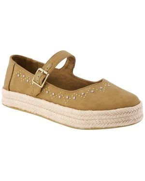 TOMS Carolina Espadrille Mary Jane Flats - Natural