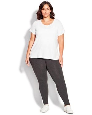 Avenue Petite High Rise legging - White