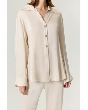 Nocturne Belted Shirt - Natural