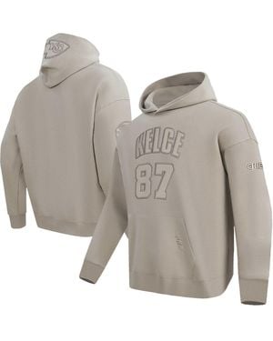 Pro Standard Pro Sdard Travis Kelce Kansas City Chiefs Player Name Number Pullover Hoodie - Gray