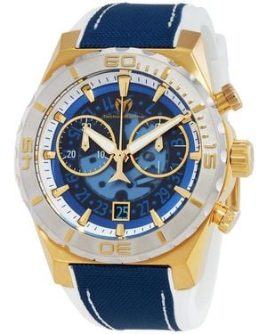 TechnoMarine Techomarine Tm-519007 Reef Shark Quartz Chronograph - Blue