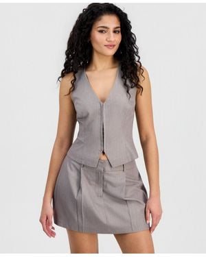 BarIII Tailored Suiting Vest - Gray