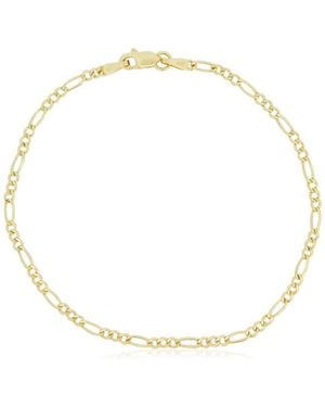 The Lovery Figaro Chain Bracelet 2 Millimeters 9 Inches - Metallic