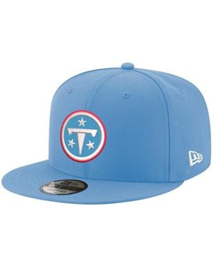 KTZ Tennessee Titans Primary Logo 9fifty Snapback Hat - Blue