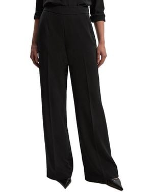 Karen Millen Archive Satin Kickflare Trouser - Black