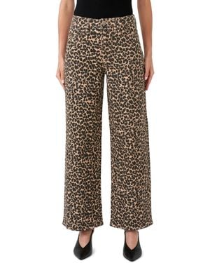 Rebecca Minkoff Rm Rebecca Minkoff Cheetah Wide Leg Jean - Brown