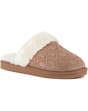 Juicy Couture Kira Logo Slippers - Brown
