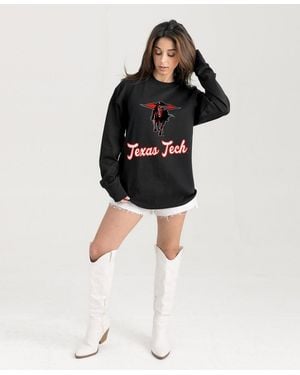 Gameday Couture Texas Tech Red Raiders Honor Roll Oversized Long Sleeve T-shirt - Black