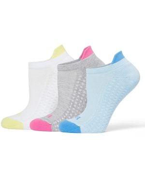 Hue 3-pk. Air Cushion Tab-back No Show Socks - Blue