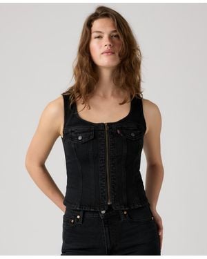Levi's Vintage-like Front-zip Vest - Black