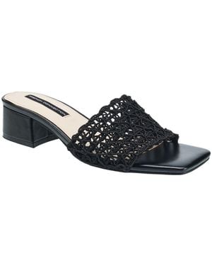 French Connection Waverly Woven Mule - Black