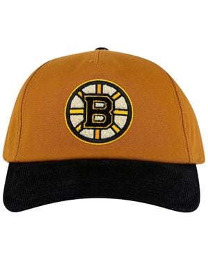 American Needle Tan/black Boston Bruins Burnett Adjustable Hat - Brown