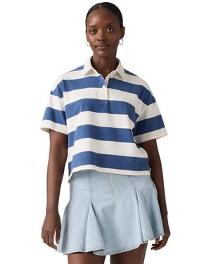 Levi's Short-sleeve Striped Polo-shirt - Blue