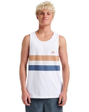 Quiksilver Original Stripe Tank Top - White