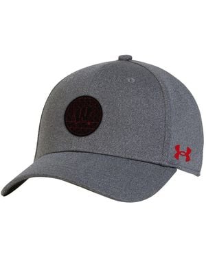 Under Armour Wisconsin Badgers College Essentials 3.0 Blitzing Flex Hat - Gray