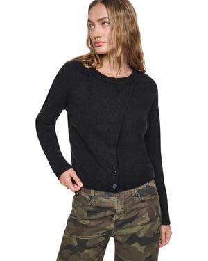 DKNY Crewneck Cardigan - Black