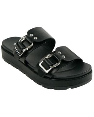Therapy Australia Open Round Toe Sandal - Black