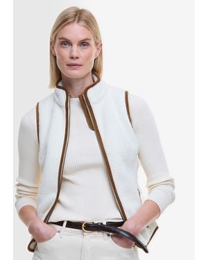 Barbour Burford Fleece Top - White
