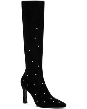 KARL LAGERFELD Shawna Pointed Toe Tall Boots - Black