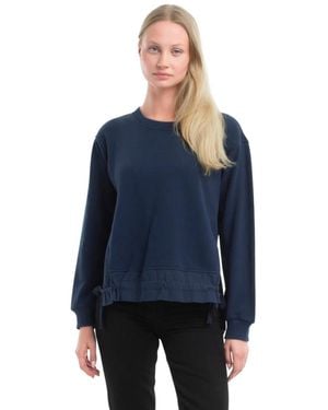Wilt Woven Side Panels Sweatshirt - Blue