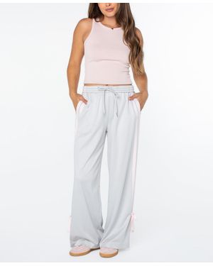 Celebrity Pink Wide-leg Bow-detail Track Pants - White