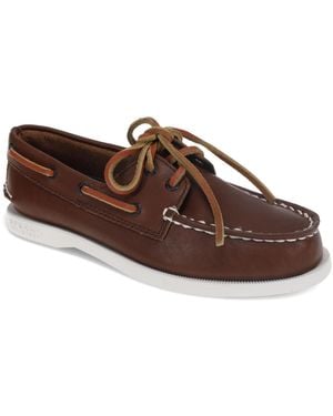 Sperry Top-Sider Boy's Authentic Original Boat Shoes - Brown