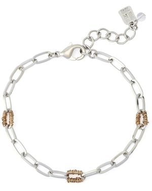 Robert Lee Morris Paper Clip Chain Link Bracelet - White