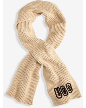 UGG Crafted Chunky Rib Scarf - Natural