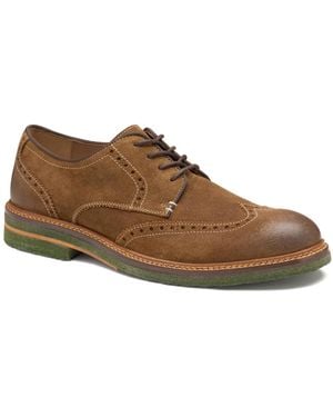 Johnston & Murphy Calder Wingtip Round Toe Casual Shoes - Brown