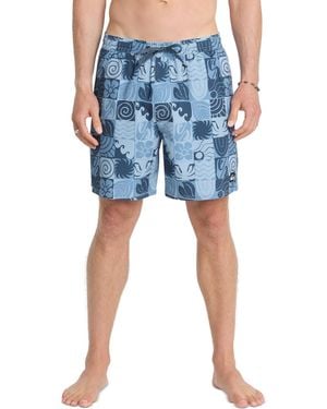 Quiksilver Mix Volley Swim Trunks - Blue