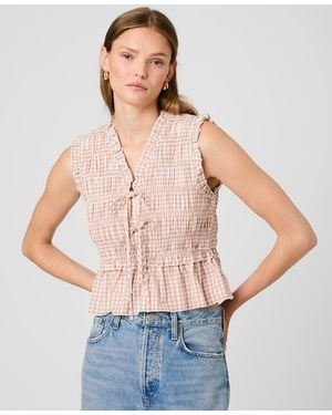French Connection Sleeveless V-neck Top - Blue
