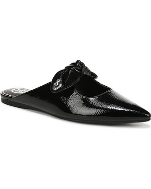 Sam & Libby Marley Knotted Pointed Toe Mules - Black
