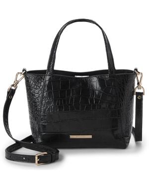 Brahmin Small Mona Alba Small Tote Bag - Black