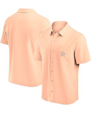 Fanatics Houston Astros Front Office Button-up Shirt - Pink